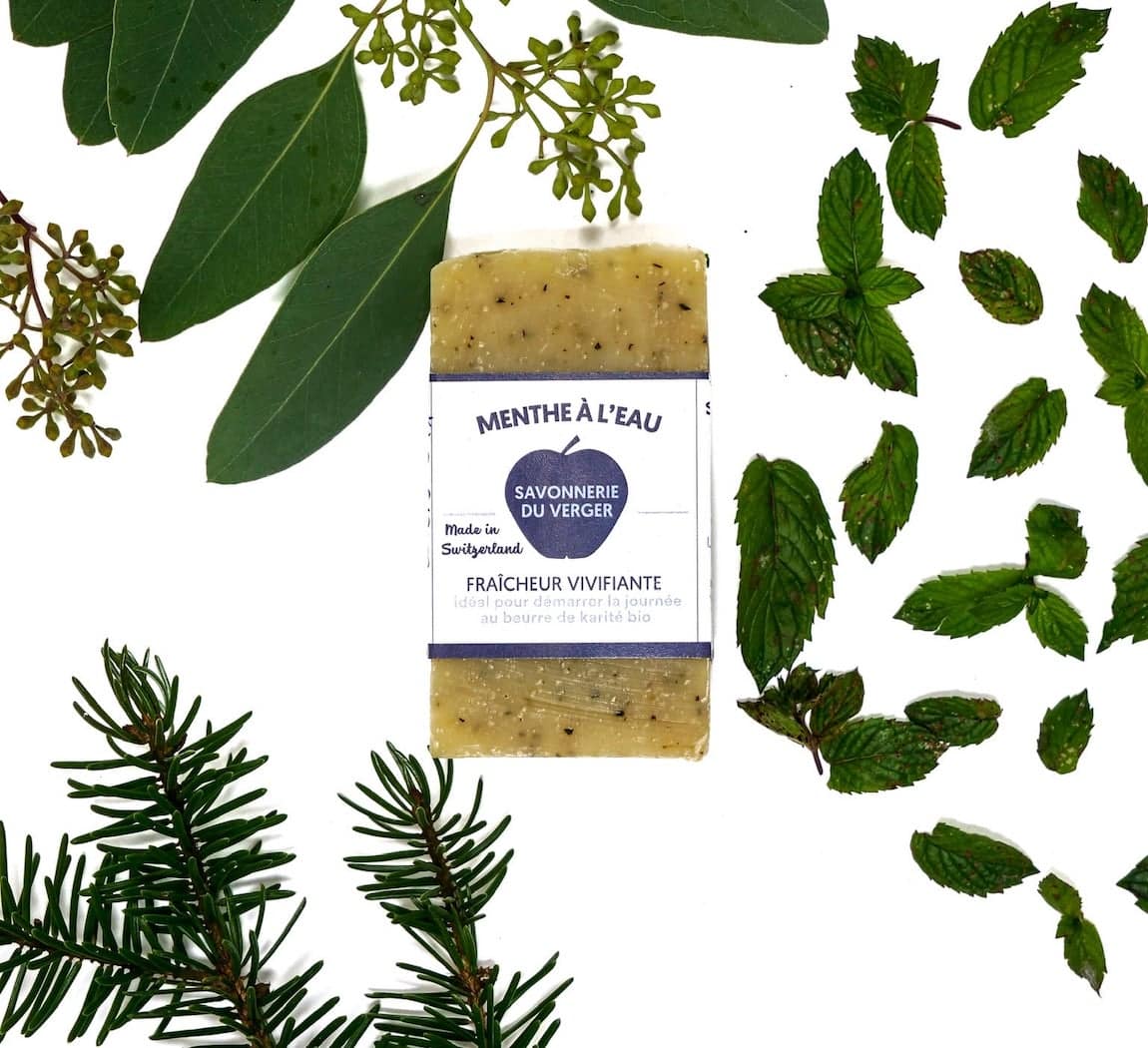 savon menthe à l'eau
